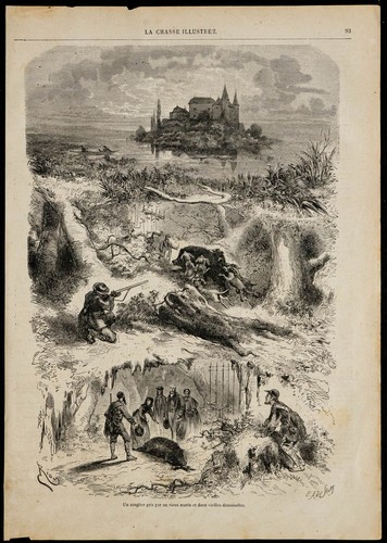 1869 scènes chasse au - 1869, de