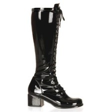 Demonia Bottes Gothiques Rétro 302 Noires Pat