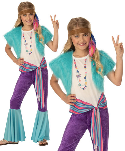 Costume fille hippie - fille,