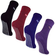 THMO - Enfant Chaussettes Antidérapantes Chaudes avec Grips pour Filles Garçon