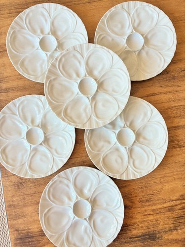 Lot assiettes huîtres - à,