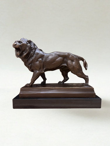 Bronze animalier lion - bronze,