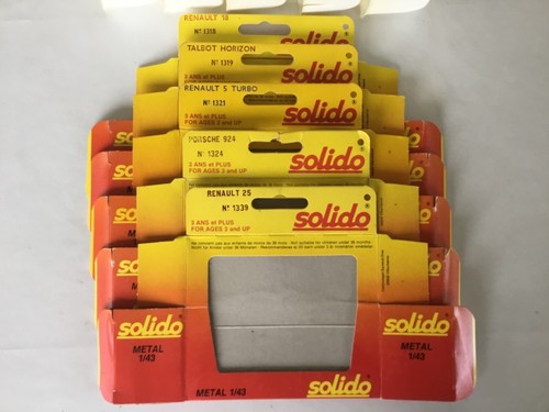 Solido boîtes vides renault - vides,
