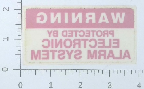 Vintage warning protected - warning, by