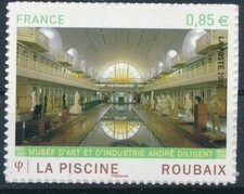 Timbre France Adhesif 467 La Piscine Roubaix