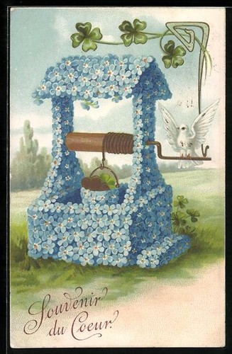 Carte postale fontaine - , de