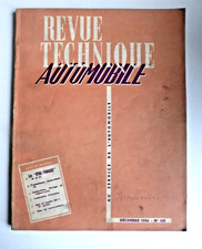 RTA Revue technique automobile DYNA PANHARD 1956/57