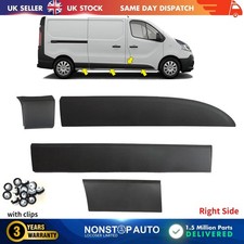 4 Pièce Moulure Côté Panneau de Garniture Set Droit Pour Renault Trafic MK3 Opel