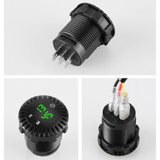 Horloge Numérique Étanche 12V 24V pour Véhicules Tout Route Contrôle Tactile