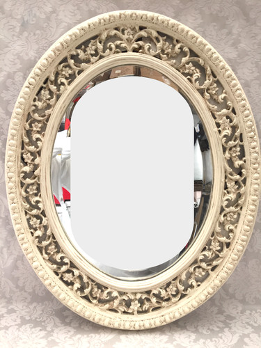 Glace miroir ovale cadre - cadre, style