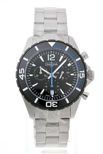Montre Quartz SS DAVOSA 163.473.45 Argent Noir Homme Neuf Japon