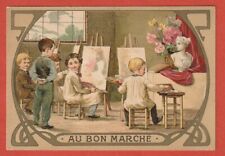 CHROMO RESTO-VERSO - AU BON