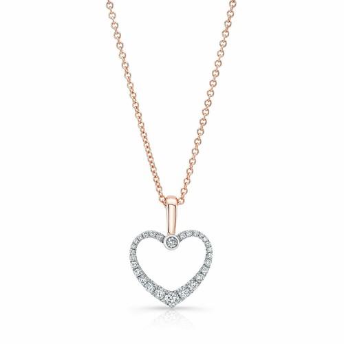 14k rose blanc diamant - 14k,