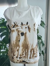 Débardeur Ms mode 44/46 imprimé cheval