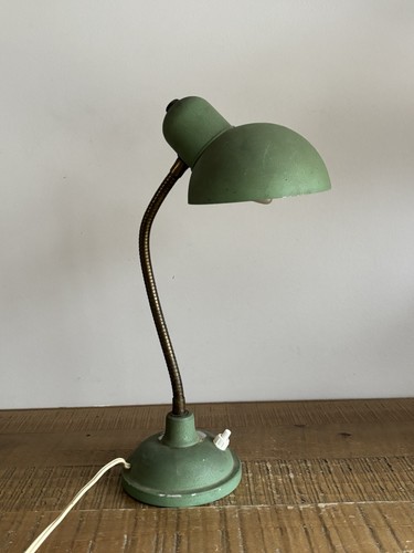 Ancienne lampe bureau verte - de,