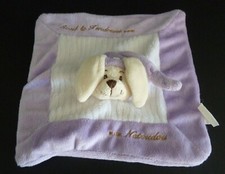 *. DOUDOU PLAT NATOUDOU éveil et tendresse MAUVE BLANC LAPIN CHIEN ETAT NEUF*