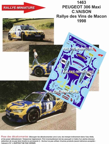 Decals ref 1463 peugeot - ref,
