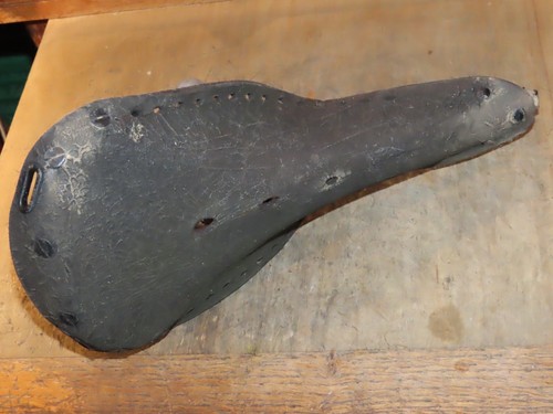 Ancienne selle cuir vélo - selle,