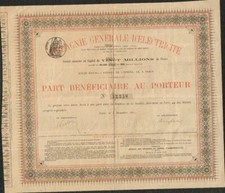 COMPAGNIE GÉNÉRALE d'ELECTRICITE 1881 (A)