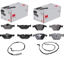 NK Plaquette de Freins + Contact D'Usure Avant + Arrière Convient pour BMW 3er