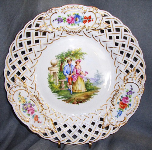 Assiette porcelaine décor - porcelaine,