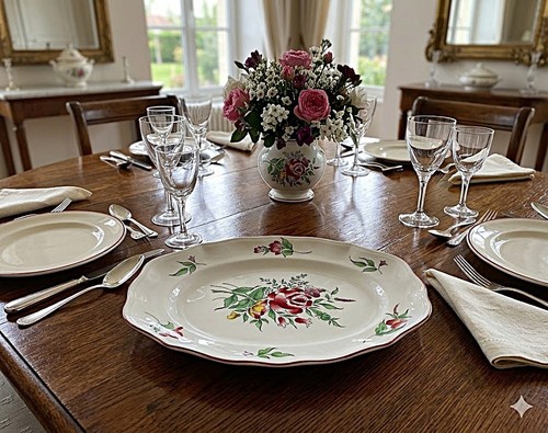Grand plat ovale luneville - grand,