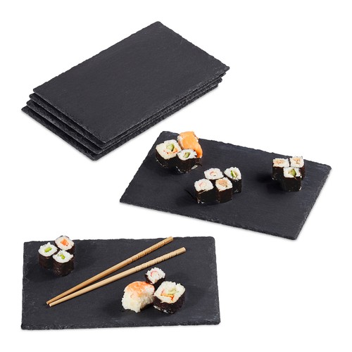 Assiettes ardoise planches - assiettes, en