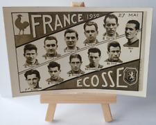 RARE 1950 carte Football France Ecosse Scotland Stade Colombes Paris soccer card