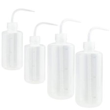 4 PCS Flacon de Lavage de Sécurité 250ml/500ml Flacon Bouteille Pissette Plas...