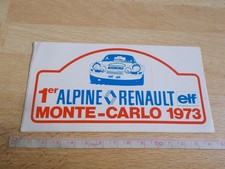 Autocollant 1ER ALPINE RENAULT