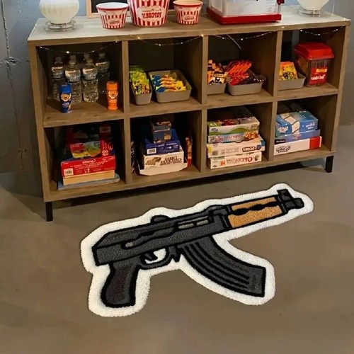 Tapis forme pistolet - en,