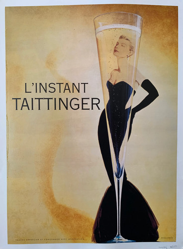Affiche poster taittinger - affiche,