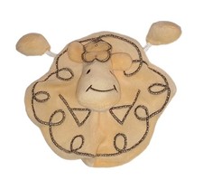 Doudou plat jaune Mouton