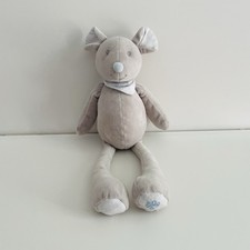 Rare ! Peluche Souris Eugène Tartine et Chocolat Grise 30cm Doudou
