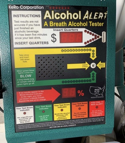 Coin operated breathalyzer - operated,