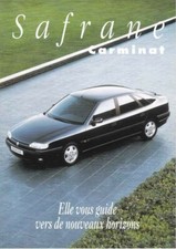 Catalogue Brochure RENAULT Safrane Carminat 01/1996 France