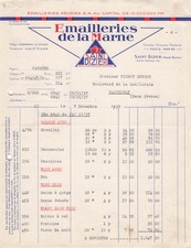52 HAUTE-MARNE ST-DIZIER, emaillerie, Emaileries 1937 marmites, casseroles