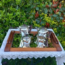 Service à café & Thé en métal argenté Art Déco Orfèvre ROUX-MARQUIAUD