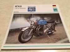 Carte moto Münch 1200 cm3 Mammouth 1971  collection Atlas Allemagne