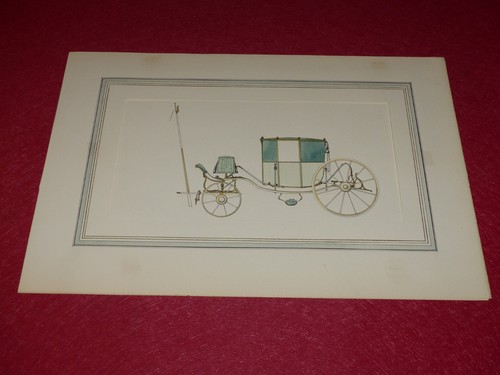 Old voiture cheval 18e - voiture, a