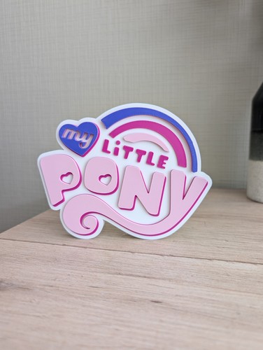 Logo little pony - 3d,