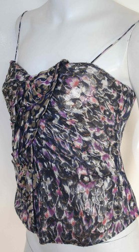Elie tahari gold - purple, navy