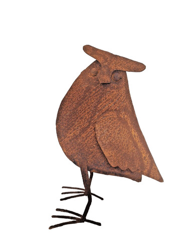Oiseau chouette acier - oiseau, en