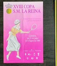 18 Trophy Reina Sofia Tennis Tournament 1989 Vintage poster