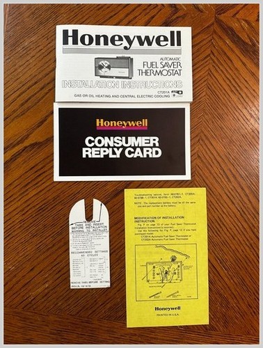 Honeywell ct200a ct201a - ct201a, ct202a