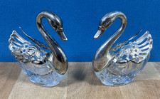 Anciens salerons verre métal