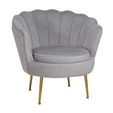 Fauteuil en velours dossier