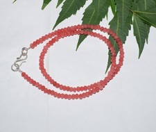Collier Rubis Naturel Jade 22"
