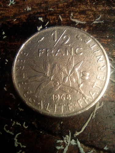 Pièce 2 franc semeuse - 1/2,