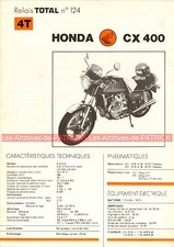 HONDA CX 400 CX400 Fiche